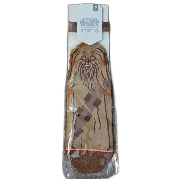 NWT Star Wars Chewbacca Premium Socks With Head Band Gold Glitter Toe Band - Picture 1 of 6